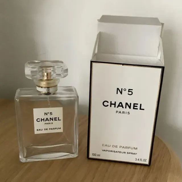 Chanel No.5 100ml EdP Empty Bottle and Box