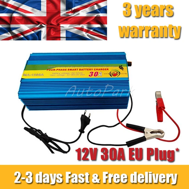 12V 30A FOR Caravan Campervan Motorhome Marine Boat Leisure LCD Battery