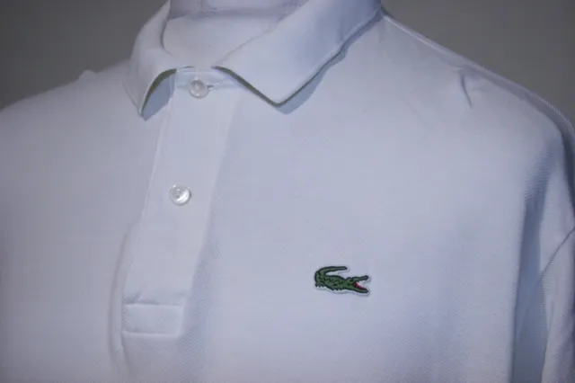 Lacoste Classic Polo Shirt - 7 / XXL - White - Long Sleeve Casual Pique Top