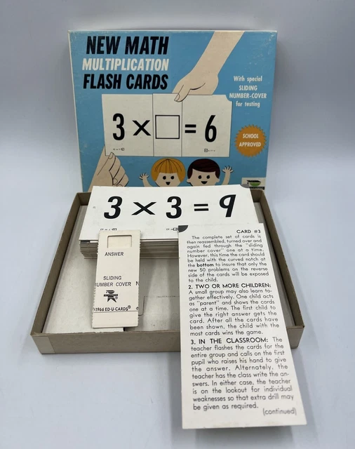 Math Multiplication Flash Cards
