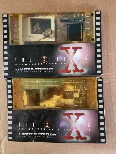 Lot of 2 X-files film cells Brand New in Box the erlenmeyer flask and squeeze