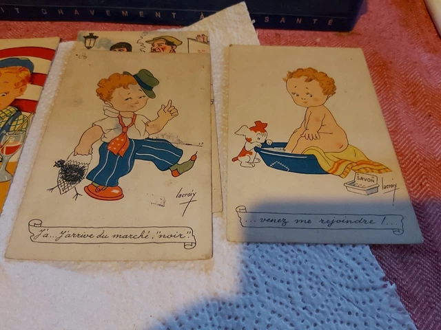 LOT CARTES POSTALES Anciennes / Cpa Humoristique Deb Xx Eme EUR 9,00