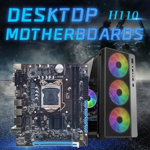 Carte mère chipset H110 (6ème/7ème génération) Socket 1151 reconditionnée