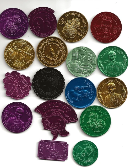 17 2024 KREWE of Bacchus Mardi Gras Doubloons 0.99 PicClick