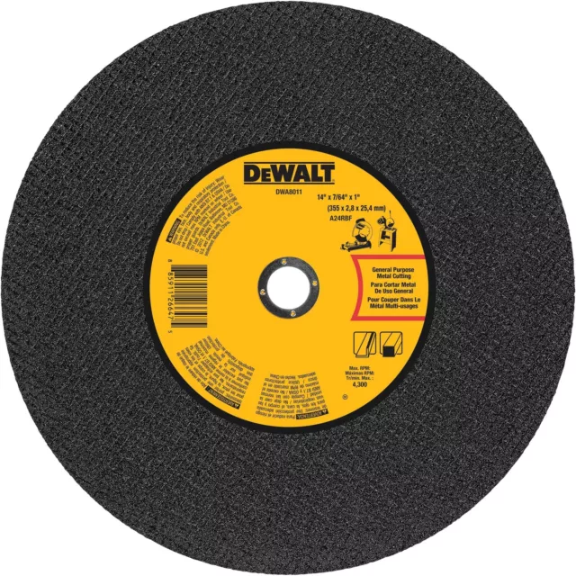 DeWalt DW8725H 6 X .045 X 5/8"-11 HP T1 Cutting Disc