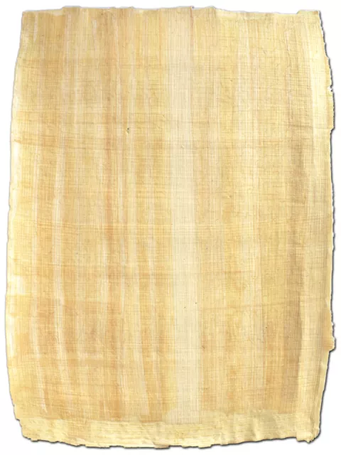 Ägyptisches Papyrus Blatt 32x22cm Naturrand, Papyri reine Handarbeit