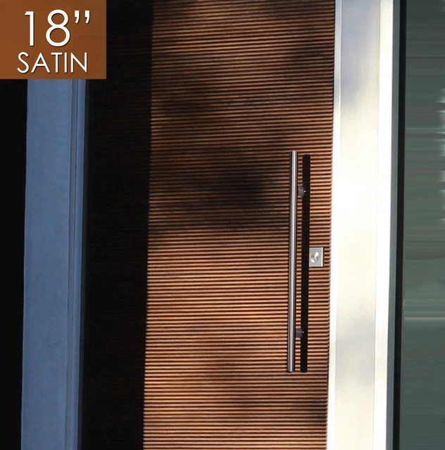 Pull Push 18" Handles,Entrance Entry Front Door, Ladder, Interior/Exterior,Satin