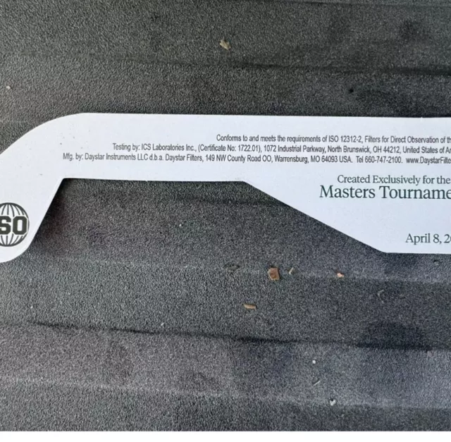 2024 Masters Golf Tournament Solar Eclipse Glasses ISO.webp