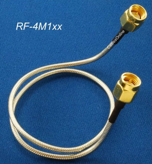 SMA Male to SMA Male Semi-Rigid RG405 RF 50Ω Coaxial Cable (Multi-Length)