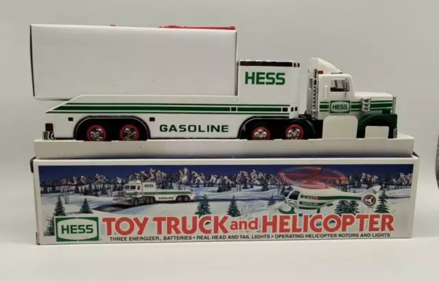 1995 Hess Toy Truck and Helicopter - New In Box