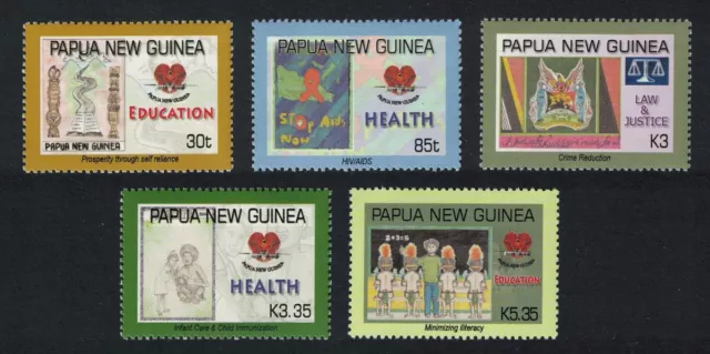 SALE Papua NG National Stamp Design Competition 5v 2007 MNH SG#1172-1176