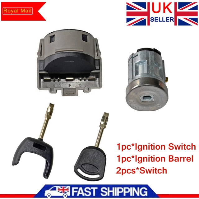 IGNITION SWITCH & Barrel Cyclinder Lock Cylinder Key For Ford Transit