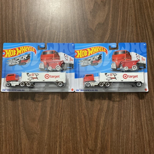 HOT WHEELS SUPER RIGS HW BULLSEYE'S BIG RIG TARGET EXCLUSIVE (Lot Of 2