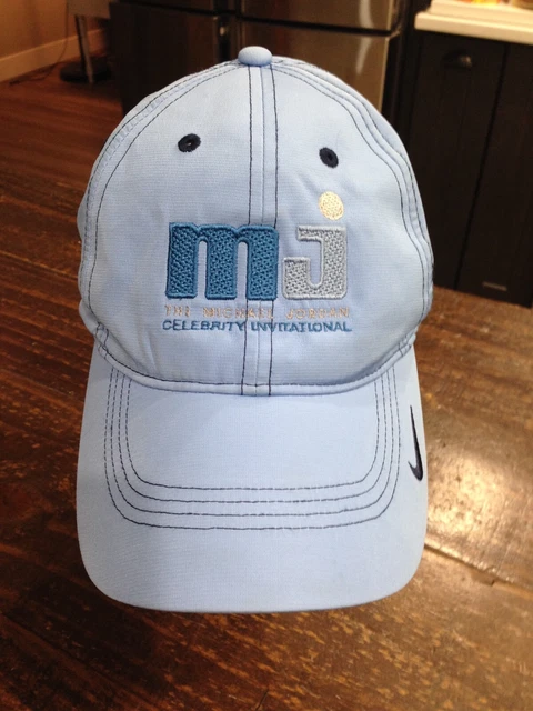Nike Michael Jordan Celebrity Invitational Golf Baseball Hat Blue Cap light wt