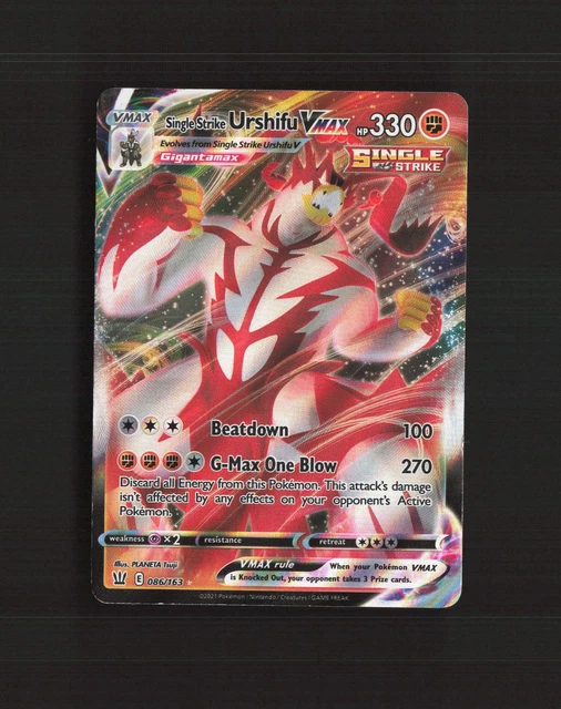 086 163 pokemon card SINGLE STRIKE URSHIFU VMAX 086/163 Battle Styles Ultra Rare Holo LP $7.02 Preserved in a tamper Harlequin - 163/086 - SV: