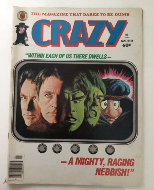 1979 Incredible Hulk on CRAZY MAGAZINE #46 Marvel Publisher 50 pager