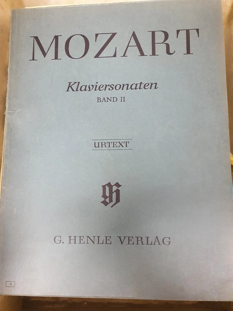 Wolfgang A. Mozart: Sonaten für Klavier, Klaviersonaten Band II, Henle Verlag