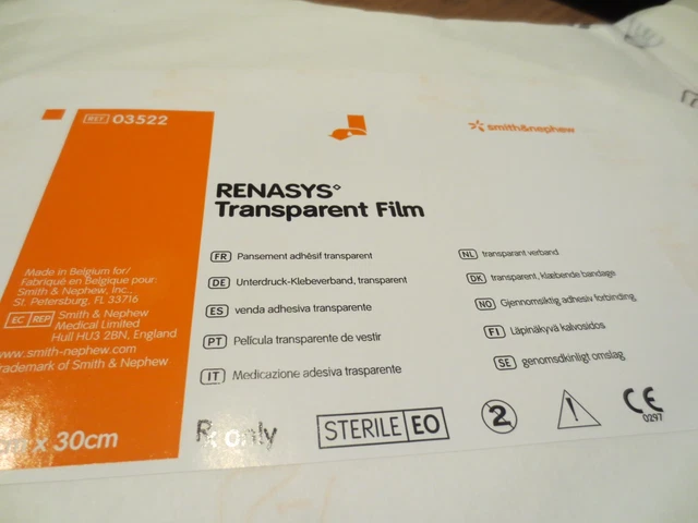 Smith & Nephew Renasys Transparent Film Dressing 20 cm x 30 cm