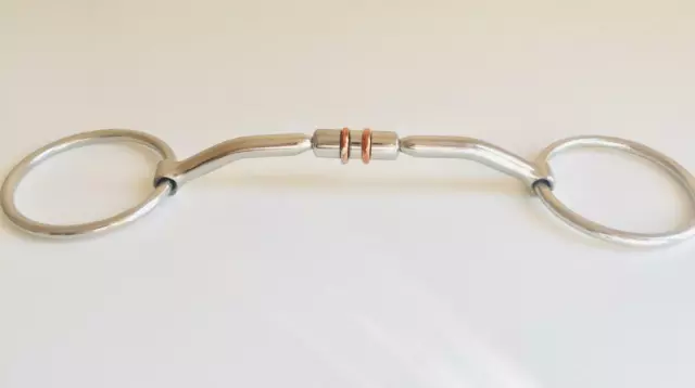 Myler Loose Ring Comfort Snaffle Horse Bit Design With Copper Roller(FREE P&P)