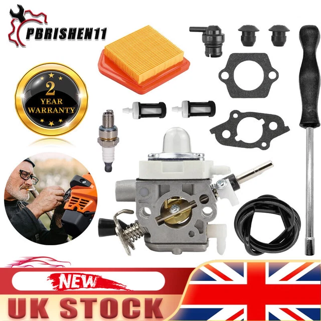 Kit de carburateur 4147-120-0625 FS240 pour débroussailleuse Stihl FS240R FS240RC FS260 FS260R FS260RC FS340 FS360 FS410 Remplace 4147 120 0625 41471200625 5 avec 41 47 141 0300