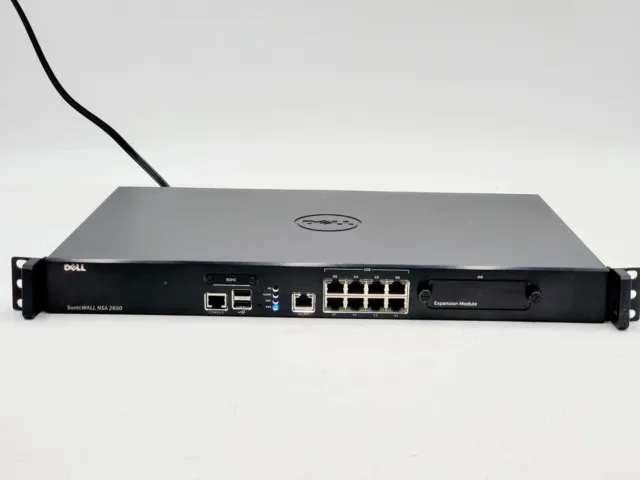 Dell SonicWall NSA 2600 Firewall Network Security Appliance