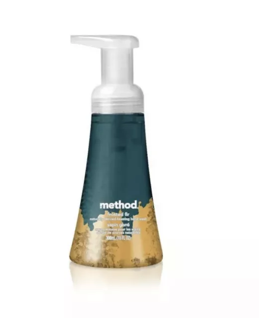 NUEVO Method Esmerilado Abeto Edición Limitada Navidad Vacaciones Jabón de Manos con Espuma