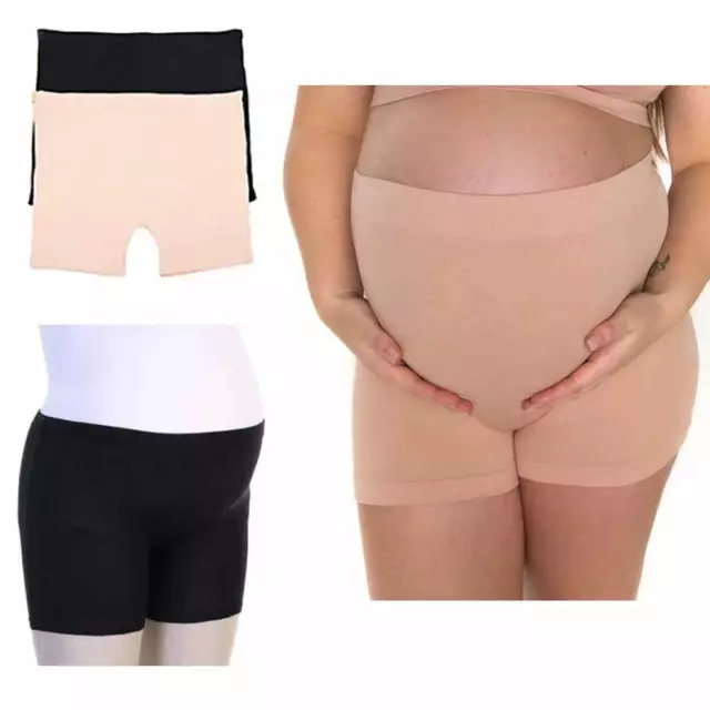 2 PC Femmes sans Couture Maternité Sculptant Taille Haute sous-Vêtement L/XL