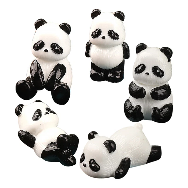 Set Di 6 Statuette Da Giardino In Miniatura - Nano, Orso Polare, Anatra, Uccello, Cane, Riccio - Decorazioni Per Esterni E Interni, Ornamento Fai-da-te Per Giardino Delle Fate