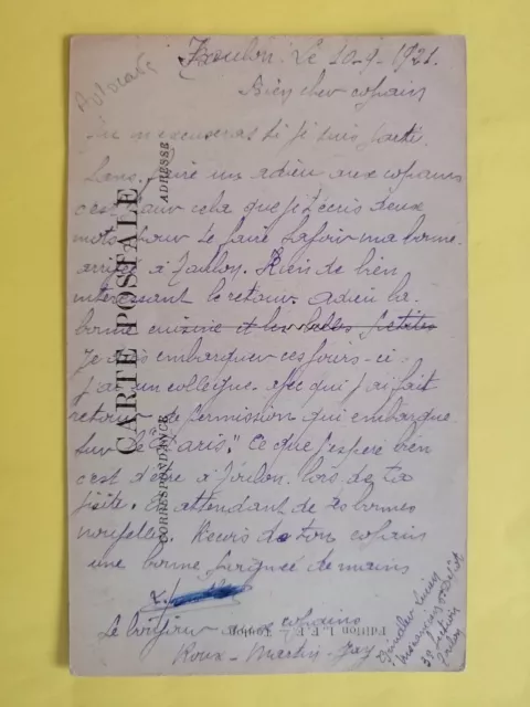 CPA AUTOGRAPHE PERSONNALITÉ  Lucien GRINDLER Fondateur CARPOSTAL Grenoble