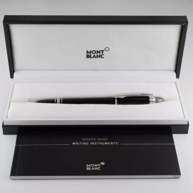 Montblanc Starwalker Black PT Fountain Pen F (NEW) FREE SHIPPING WORLDWIDE