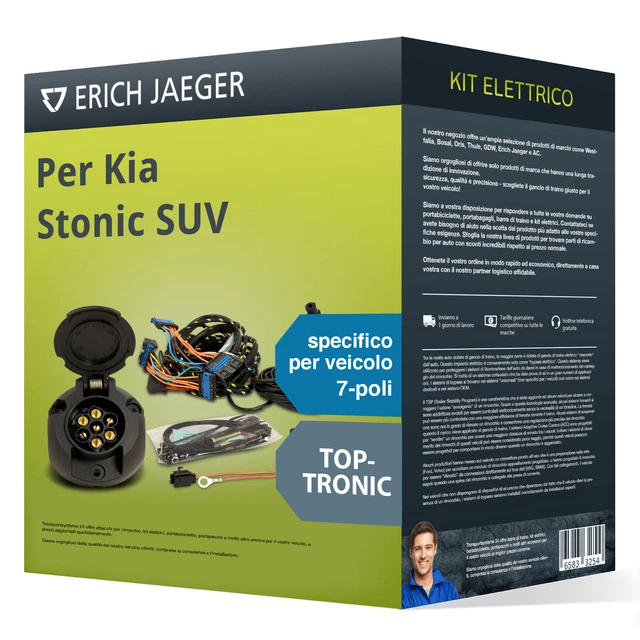 Kit elettrico specifico 7 poli adatto per KIA Stonic SUV, 17- Jaeger Nuovo