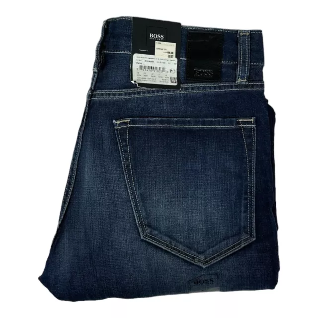 Hugo Boss Maine Zipper Fly Mens Blue Jeans Size 32x34 NWT 155$