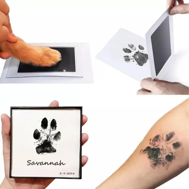 Baby Paw Print Ink Pad Pet Handprint Footprint Pads Kit Stamp Souvenir 2023