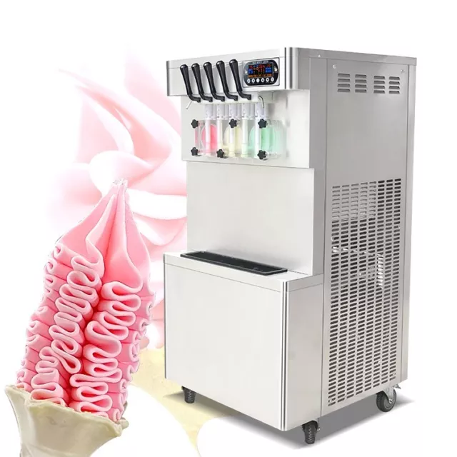 USA Kolice Commercial 5 flavors yogurt soft serve ice cream machine 3+2 mixed