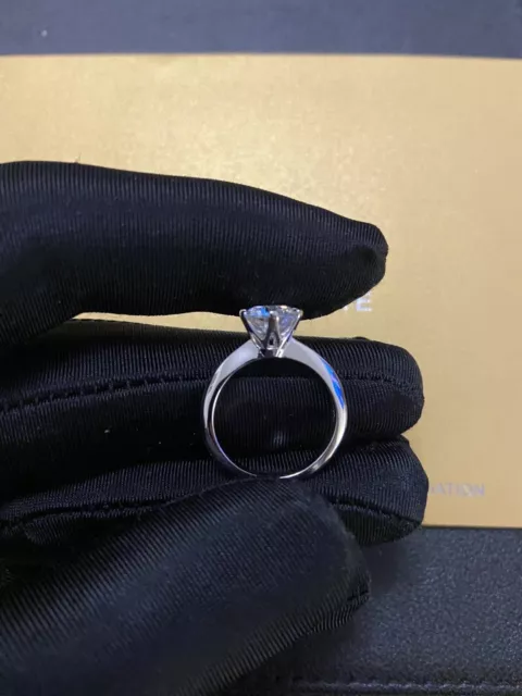 3CT Moissanite Diamond Ring GRA Certificated Engagement Wedding Ring 2
