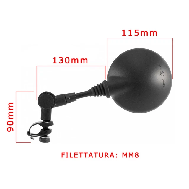 Retrovisore Flexi Universale Per Enduro E Cross - Regolazione Precisione, Montaggio Destro/sinistro - Foto 2