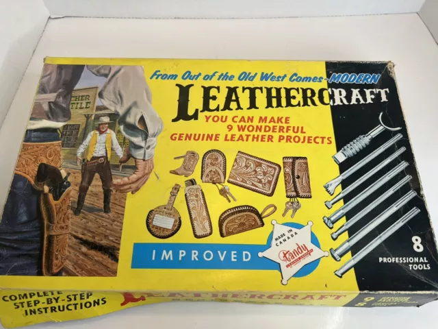 Vintage Lenk Soldering Iron Model L51K 5-in-1 Tandy Leather Branding Kit  2230!
