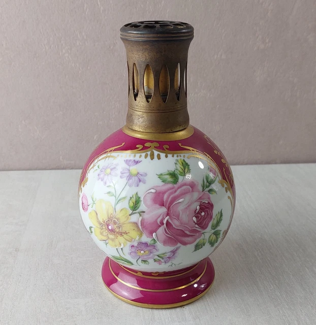 Lampe Berger Porcelaine Limoges Charles Ahrenfeldt Décor Asiatique