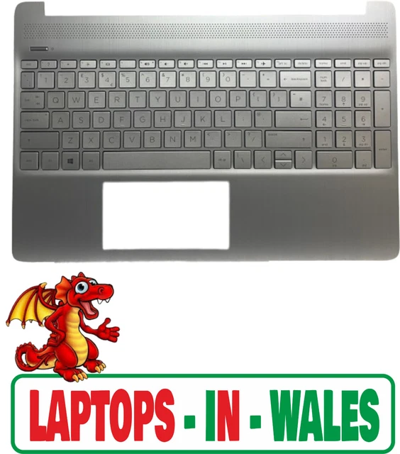 New Genuine HP NoteBook 14-DK0010D Palmrest TouchPad with US Baclit Ke