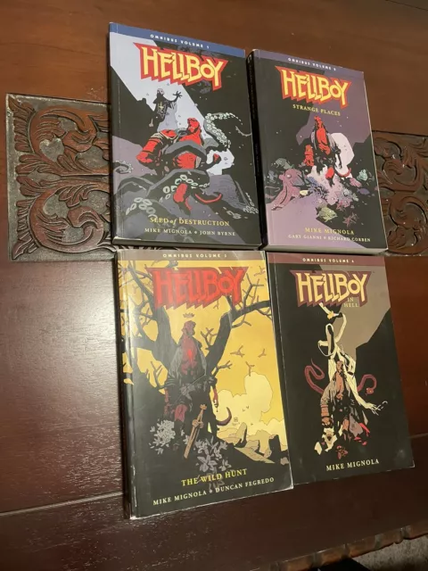 Hellboy TPB Omnibus Lot Vol 1-4 Dark Horse Comics Mike Mignola