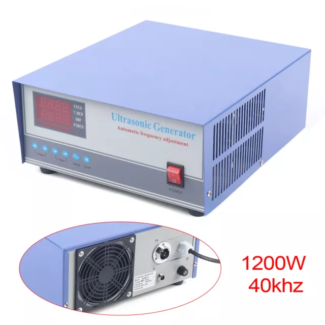 40K Ultrasonic Generator Ultrasonic Transducer Driver Digital Display 1200W