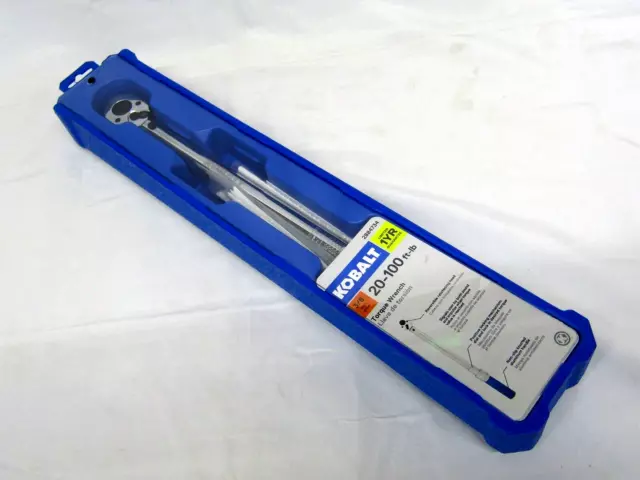 Kobalt 3/8-in Drive Click Torque Wrench (20-ft lb to 100-ft lb) 2884734