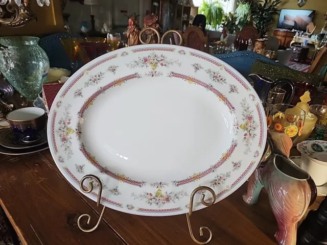 14" Montdore Oval Serving Platter By Coalport Porcelain England