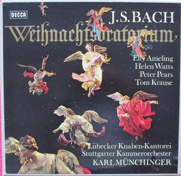 LP-BOX Bach Weihnachtsoratorium BWV 248 LINEN HARDCOVERBOX + BOOKLET Decca