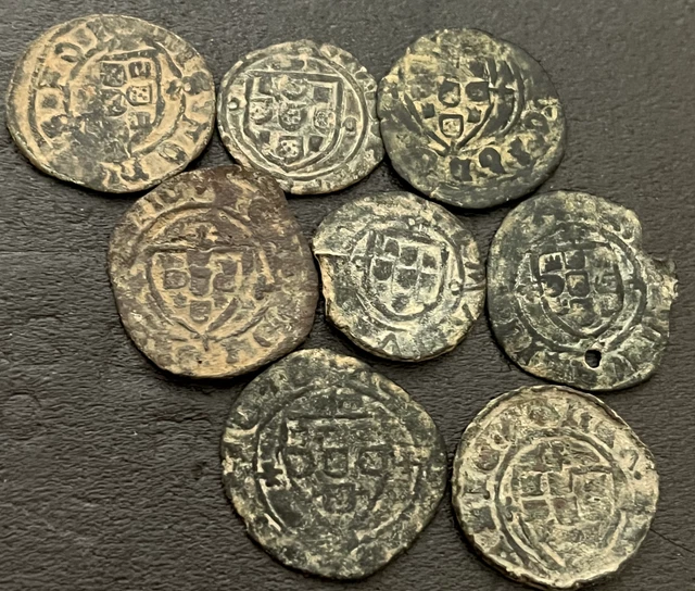 Cincin19, Very Nice  Lot 8 CELTILES,¿To Identify?one with hole, Rare  coins
