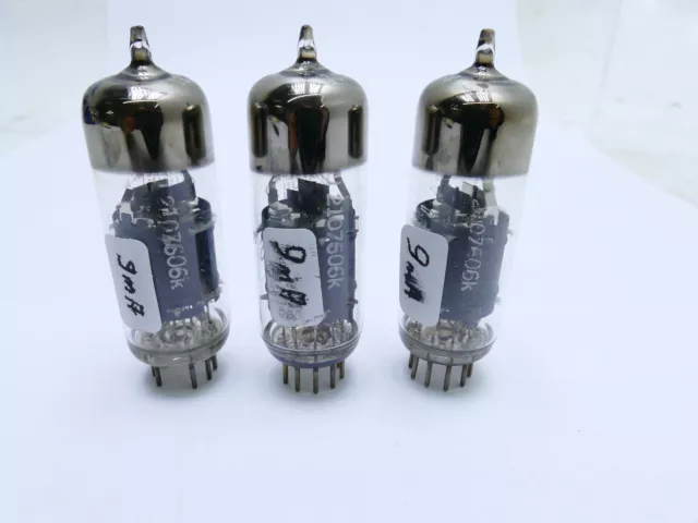 3x Telefunken EF805S tubes same code NOS tested with 9mA (100%= 8 mA) I353 3