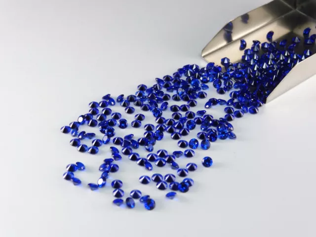 Blue Spinel Round Brilliant Cut 1.00mm-3.00mm Loose HIGH QUALITY Gemstones