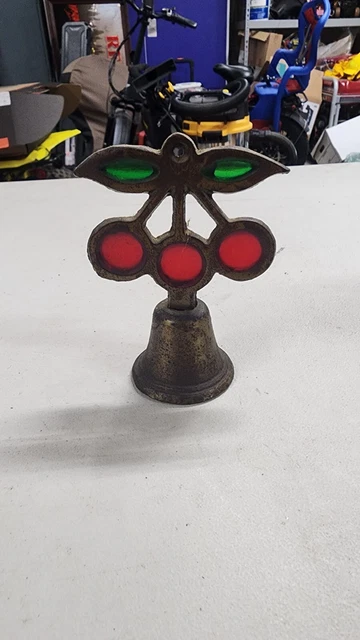Vintage Brass Cherry Bell