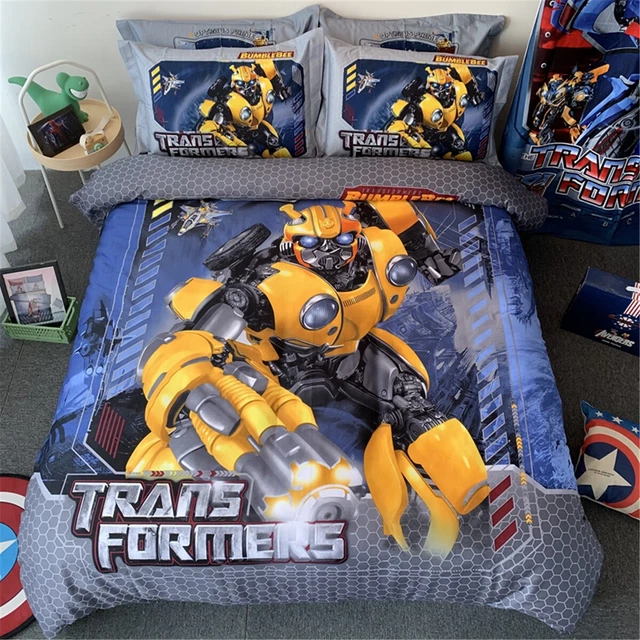 TRANSFORMERS BUMBLEBEE SINGLE/QUEEN/KING Bed Doona Quilt Duvet Cover