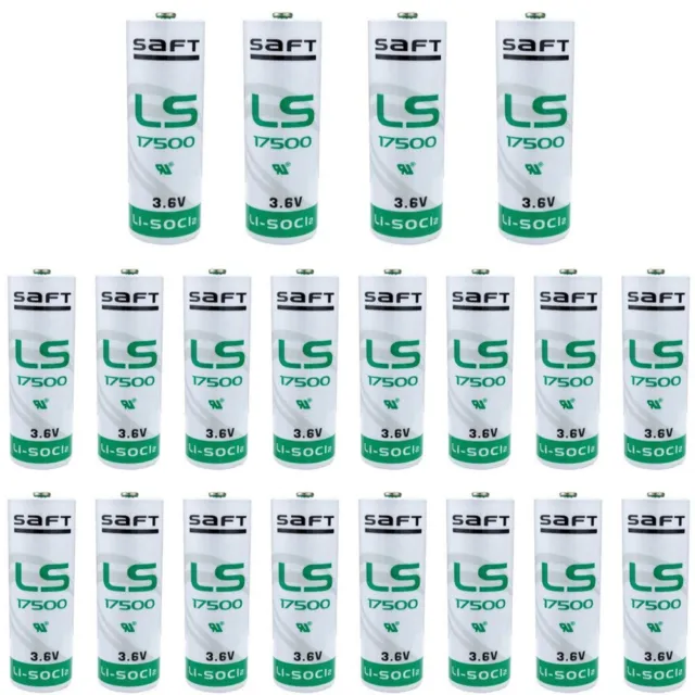 20x Saft LS17500 3.6V Li-ion Battery 3600mAh LI-SOCI2 No-Rechargeable Battery